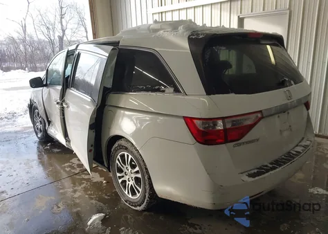 2011 Honda Odyssey Ex-L из США, поврежденный, VIN 5FNRL5H64BB037464